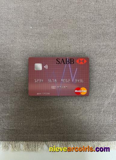 Saudi Arabia The Saudi British Bank mastercard photolook